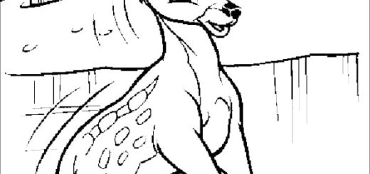 Ausmalbilder kostenlos- Bambi-7