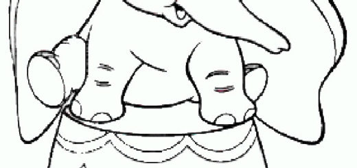 Ausmalbilder Dumbo 4