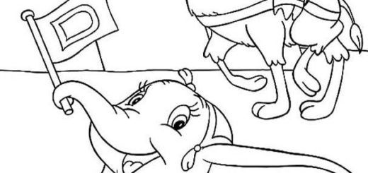 Ausmalbilder Dumbo 6