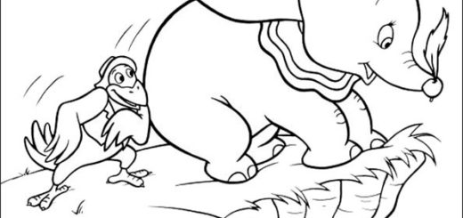 Ausmalbilder Dumbo 7