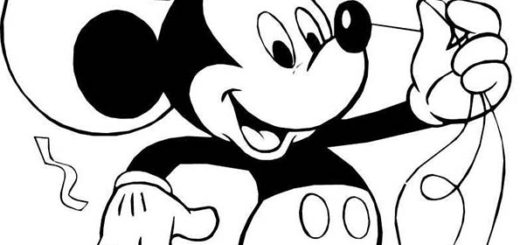 ausmalbilder kostenlos- Mickey Mouse-2