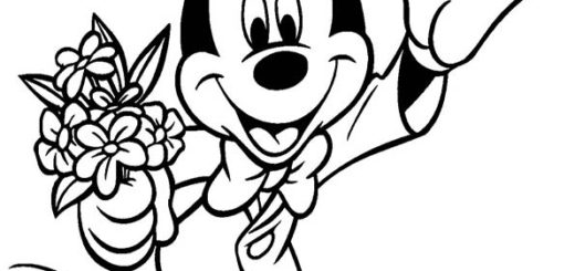 ausmalbilder kostenlos- Mickey Mouse-4