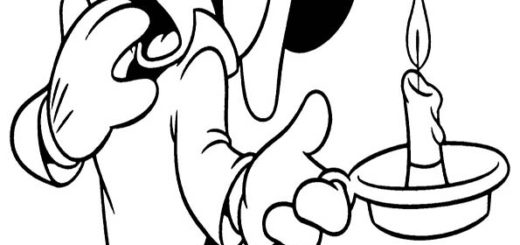 ausmalbilder kostenlos- Mickey Mouse-5