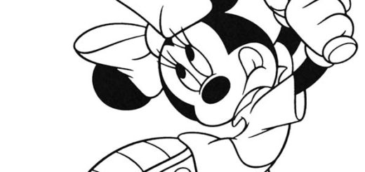 ausmalbilder -Minnie-1