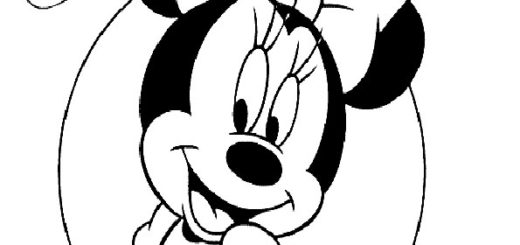 ausmalbilder kostenlos- Minnie-2