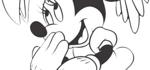 ausmalbilder kostenlos- Minnie-3
