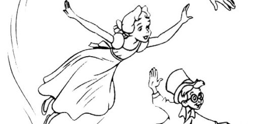Ausmalbilder Peter Pan 4