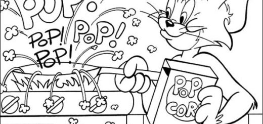 ausmalbilder kostenlos-Tom und Jerry-10