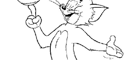 ausmalbilder kostenlos-Tom und Jerry-7