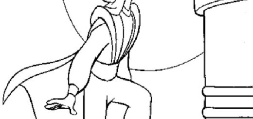 Ausmalbilder Aladdin