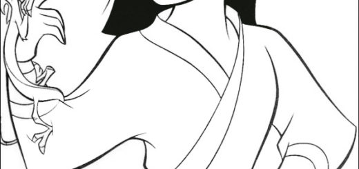 Ausmalbilder Disney Mulan-12
