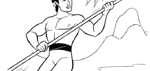 Ausmalbilder Disney Mulan-14