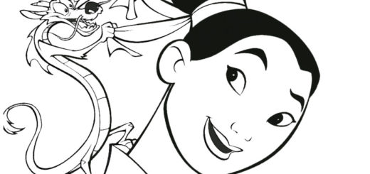Ausmalbilder Disney Mulan-15