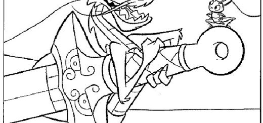 Ausmalbilder Disney Mulan-19