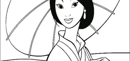 Ausmalbilder Disney Mulan-2