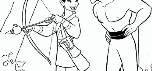 Ausmalbilder Disney Mulan-21