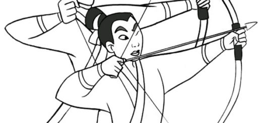 Ausmalbilder Disney Mulan-23