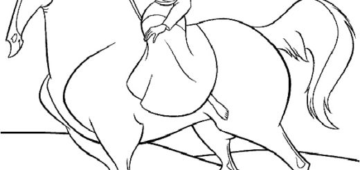 Ausmalbilder Disney Mulan-4