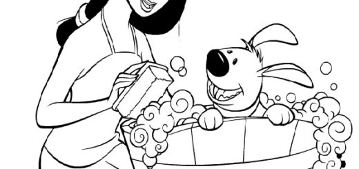 Ausmalbilder Disney Mulan-8