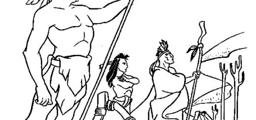 Ausmalbilder Disney Pocahontas-13