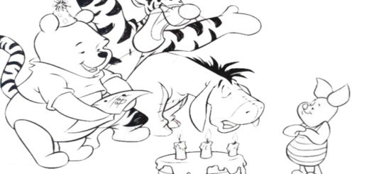 ausmalbilder geburstag disney-9