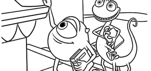 ausmalbilder kostenlos disney monster ag-10