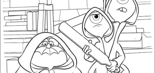 ausmalbilder disney monster ag-4