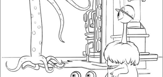 ausmalbilder kostenlos disney monster ag-5