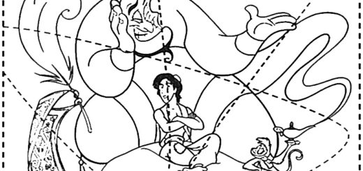 ausmalbilder puzzlespiele disney-5