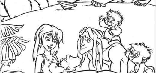 ausmalbilder disney tarzan-12