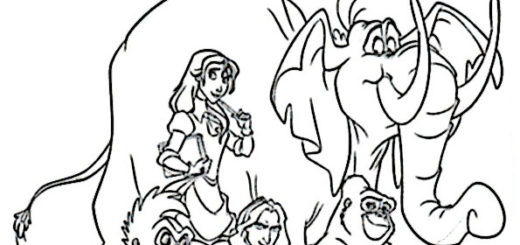 ausmalbilder disney tarzan-15