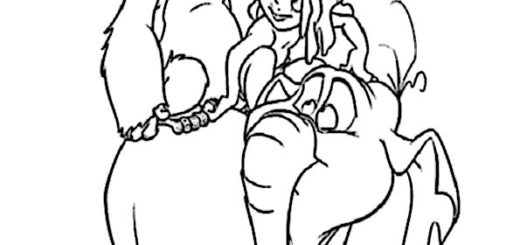 ausmalbilder disney tarzan-8
