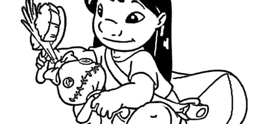 ausmalbilder lilo und stitch -1