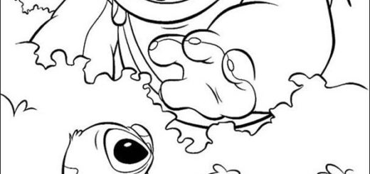 ausmalbilder disney lilo und stitch-11