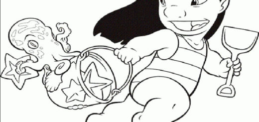 ausmalbilder disney lilo und stitch-12