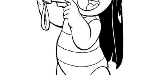 ausmalbilder disney lilo und stitch-13