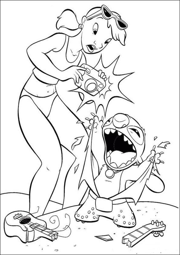 ausmalbilder disney lilo und stitch-16