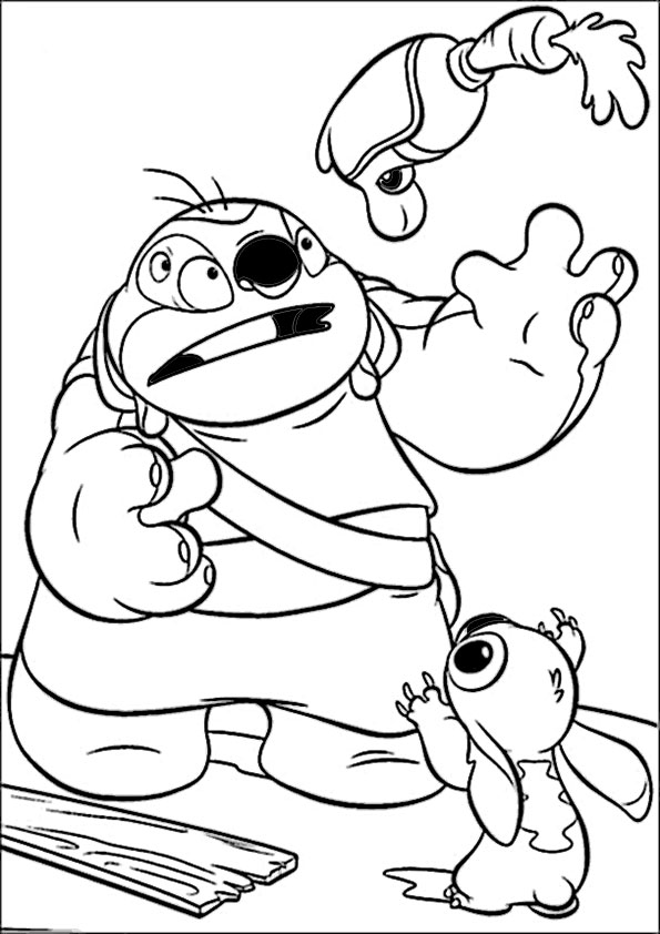 ausmalbilder disney  lilo und stitch-21