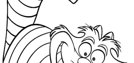 ausmalbilder alice im wonderland-1