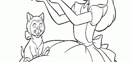 ausmalbilder disney alice im wunderland -19