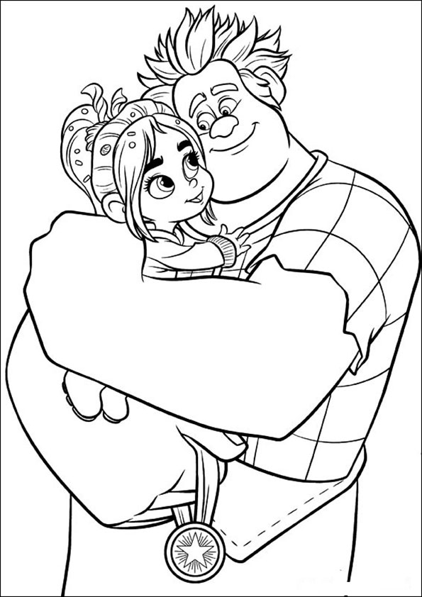 ausmalbilder disney  ralph reichts  -8