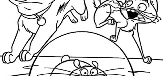 ausmalbilder disney bolt-1