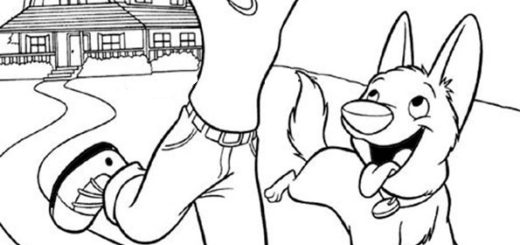 ausmalbilder disney bolt-3