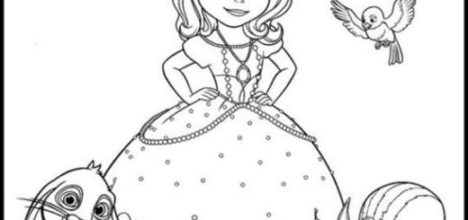 sofia die erste ausmalbilder disney-1
