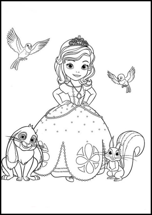 sofia die erste  ausmalbilder disney-1