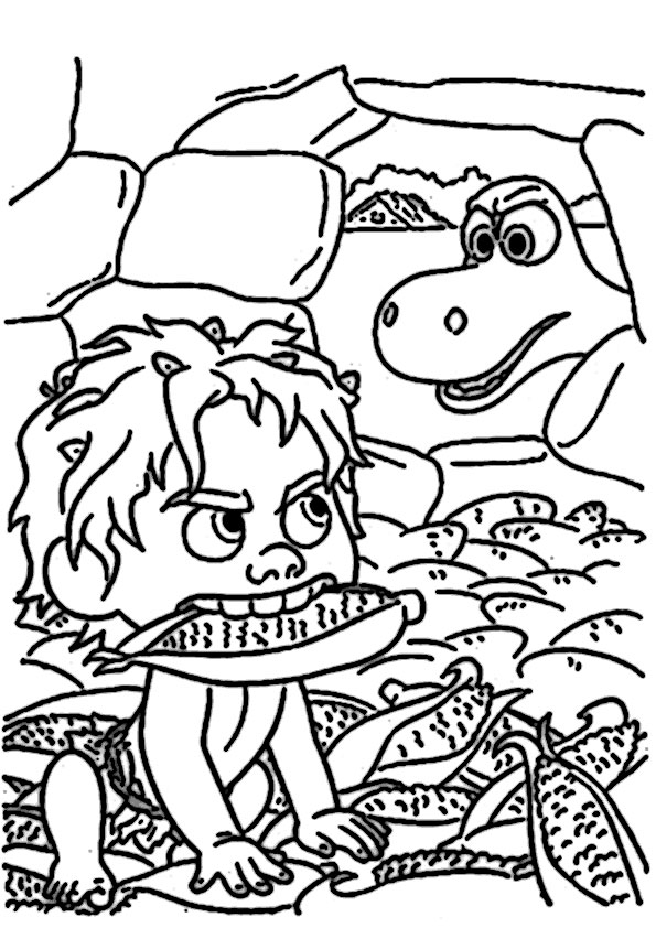 ausmalbilder disney der gute dinosaurier-6