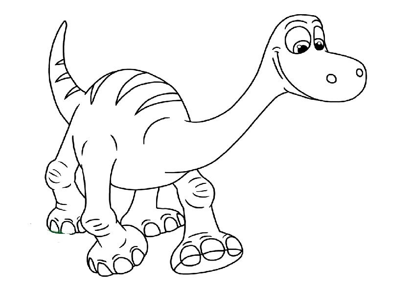 ausmalbilder disney der gute dinosaurier-10