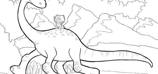 ausmalbilder disney der gute dinosaurier-8