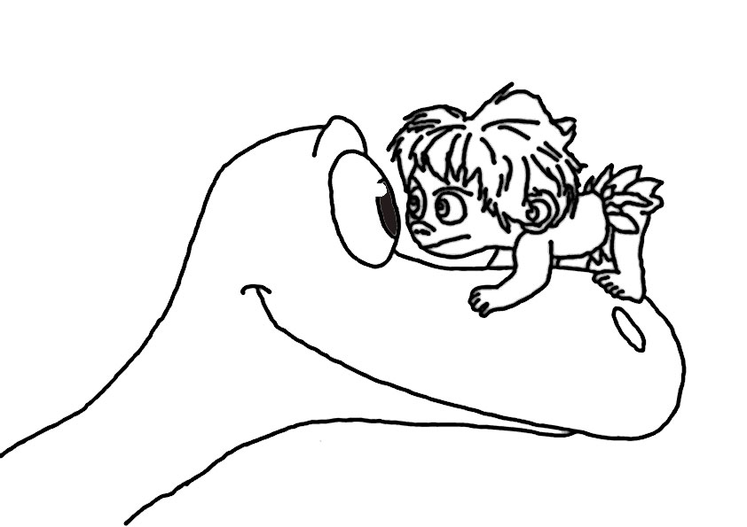 ausmalbilder disney der gute dinosaurier-11