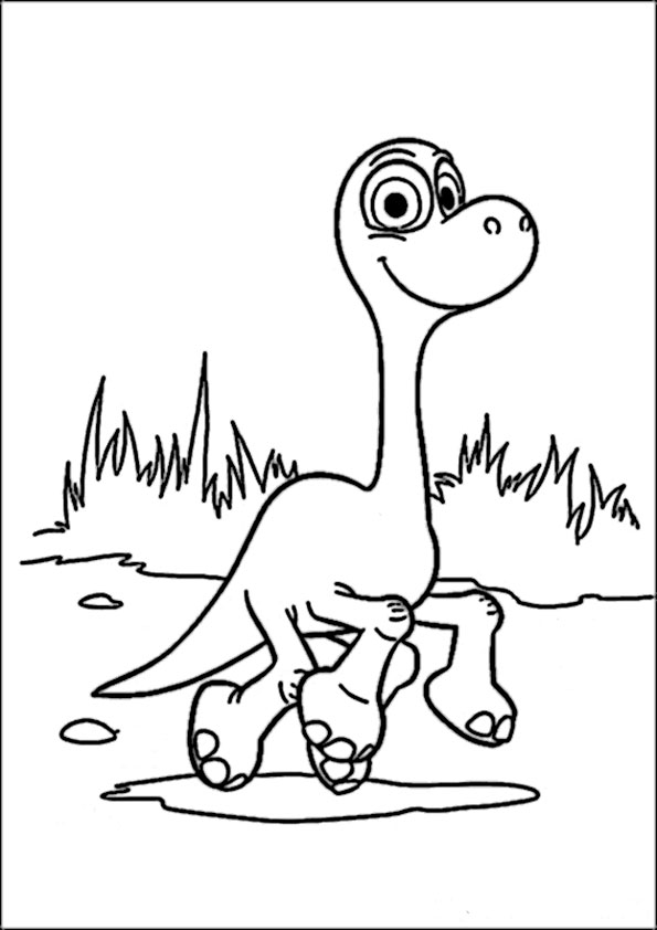 ausmalbilder disney der gute dinosaurier-14